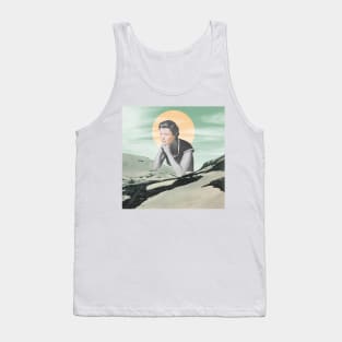 No Use Looking Out - Surreal/Collage Art Tank Top